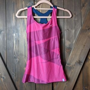 Nike Dri-Fit Pink Tank with Criss Cross Back